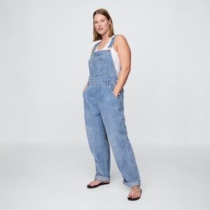 GAP Denim Loose Overalls NWT Large